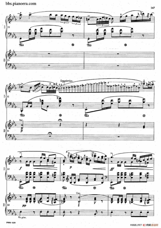 Grande Polonaise Brilliante Preceded by an Andante Spianato Op.22（平静的行板与华丽的波兰舞曲·双钢琴版）