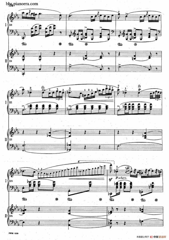 Grande Polonaise Brilliante Preceded by an Andante Spianato Op.22（平静的行板与华丽的波兰舞曲·双钢琴版）