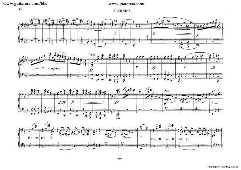 Piano Concerto No.2 in f Minor Op.21（f小调第二钢琴协奏曲·四手联弹版）
