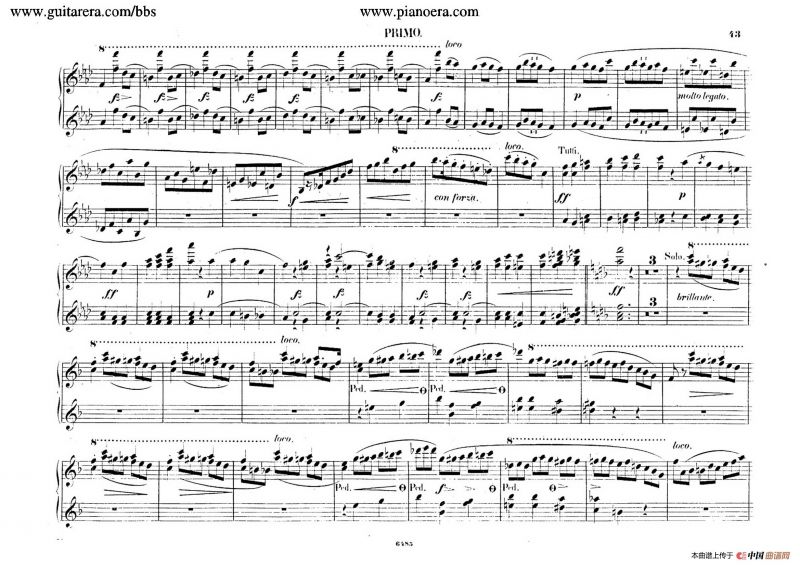 Piano Concerto No.2 in f Minor Op.21（f小调第二钢琴协奏曲·四手联弹版）