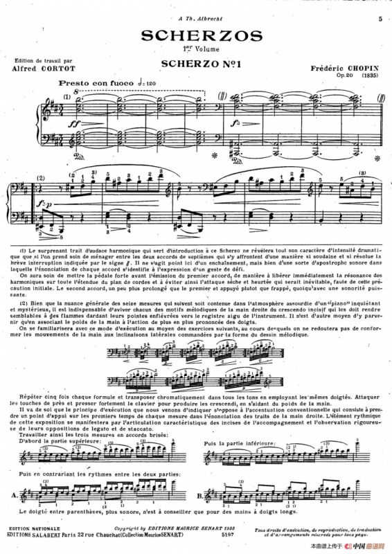 Scherzo No.1 in b Minor Op.20（b小调第一谐谑曲）