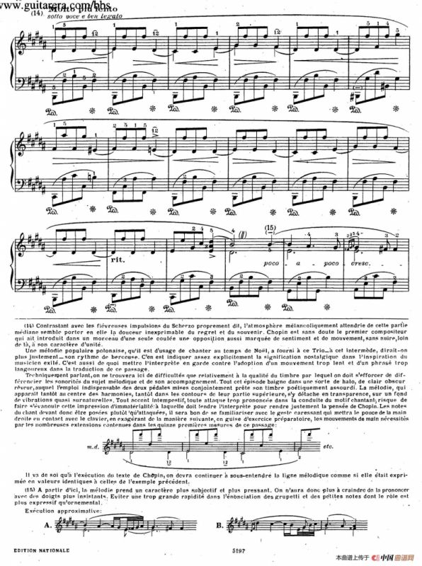 Scherzo No.1 in b Minor Op.20（b小调第一谐谑曲）