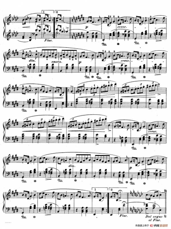 Quatre Mazurkas Op.17（4首玛祖卡舞曲·3）