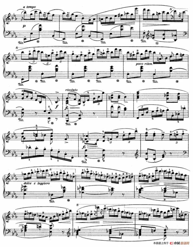 Rondo in E flat Major Op.16（降E大调回旋曲）