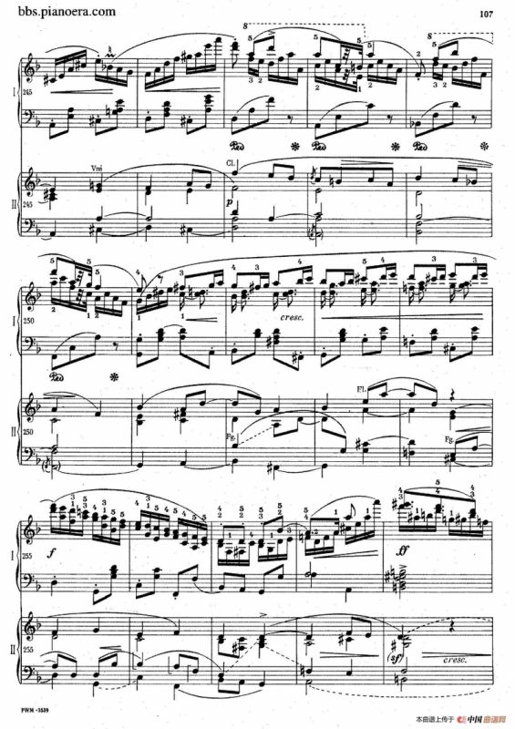 Krakowiak Grand Rondo de Concert Op.14（克拉科维克音乐会用大回旋曲·双钢琴版）