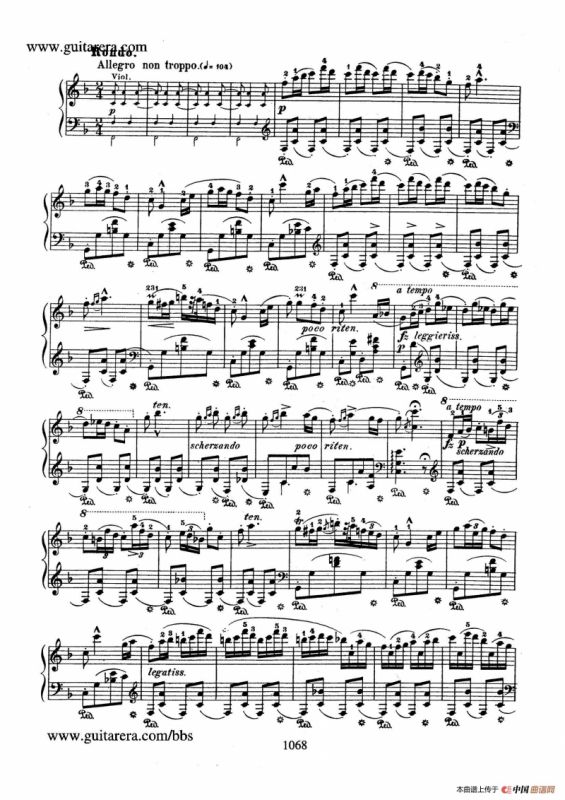 Krakowiak Grand Rondo de Concert Op.14 （克拉科维克音乐会用大回旋曲·钢琴独奏版）