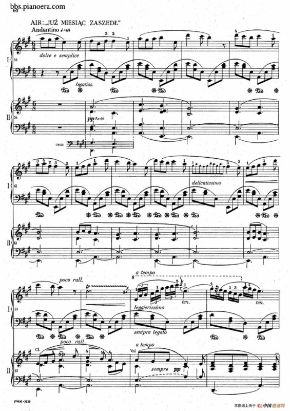 Grand Fantasy on Polish Airs Op.13（华丽的波兰民歌幻想曲·双钢琴版）