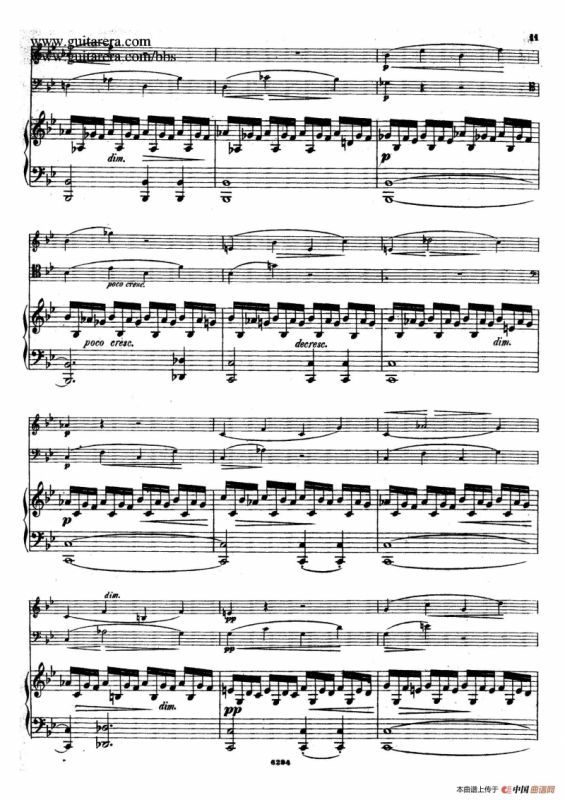 Piano Trio in g Minor Op.8（g小调钢琴三重奏）