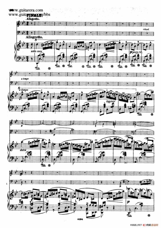 Piano Trio in g Minor Op.8（g小调钢琴三重奏）