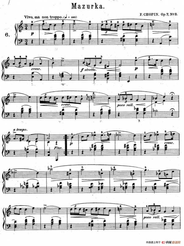Mazurkas Op.7（5首玛祖卡舞曲·2）