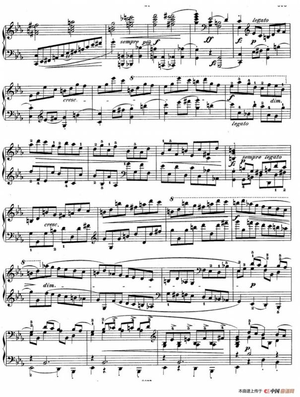 Piano Sonata No.1 in c Minor Op.4 （c小调第一钢琴奏鸣曲）