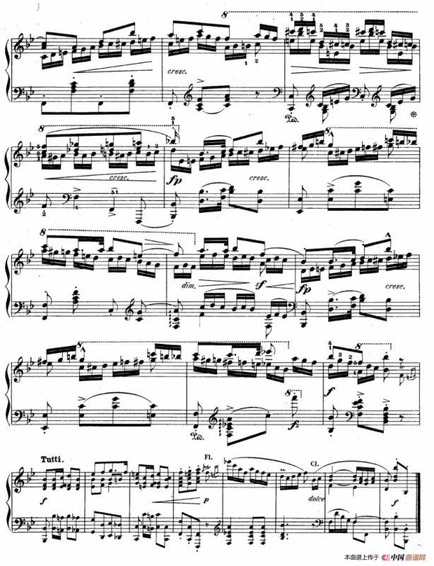 降B大调莫扎特主题变奏曲 Op.2（为钢琴与乐队而作）