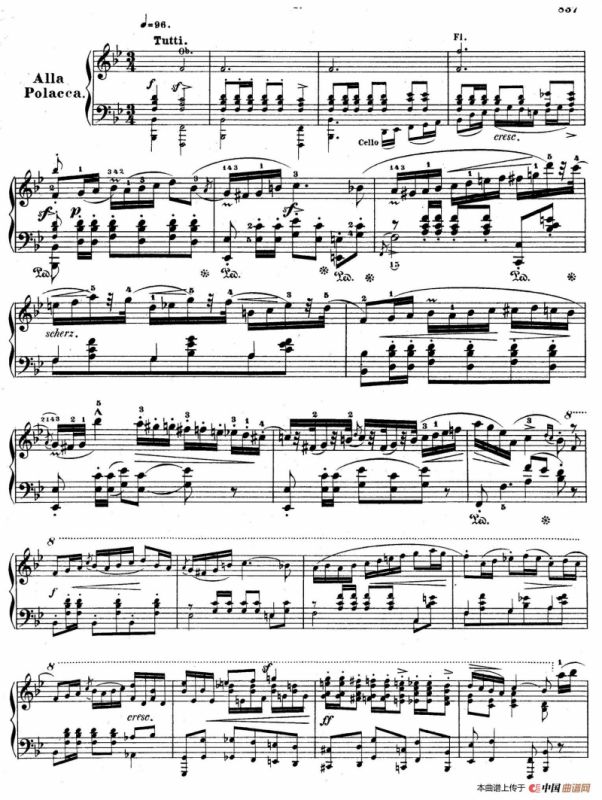 降B大调莫扎特主题变奏曲 Op.2（为钢琴与乐队而作）