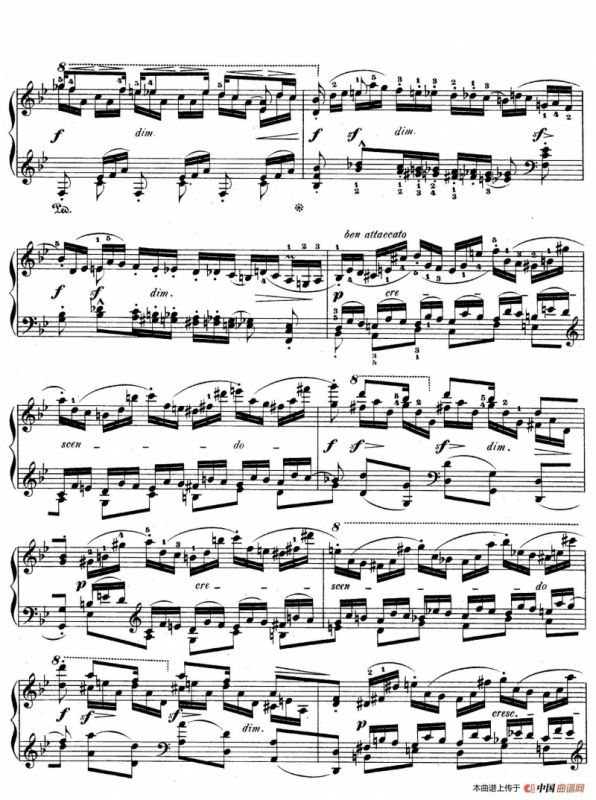 降B大调莫扎特主题变奏曲 Op.2（为钢琴与乐队而作）