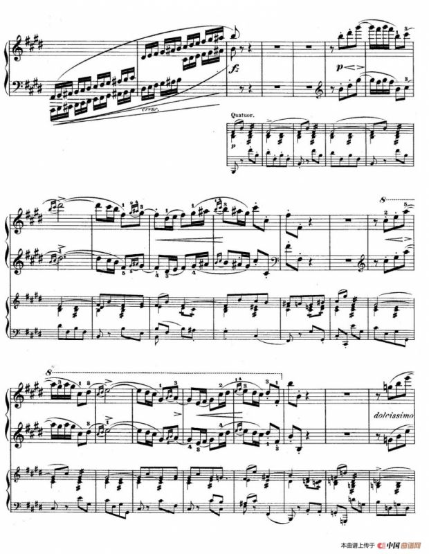 e小调第一钢琴协奏曲 Op.11（（钢琴独奏版·第三乐章）