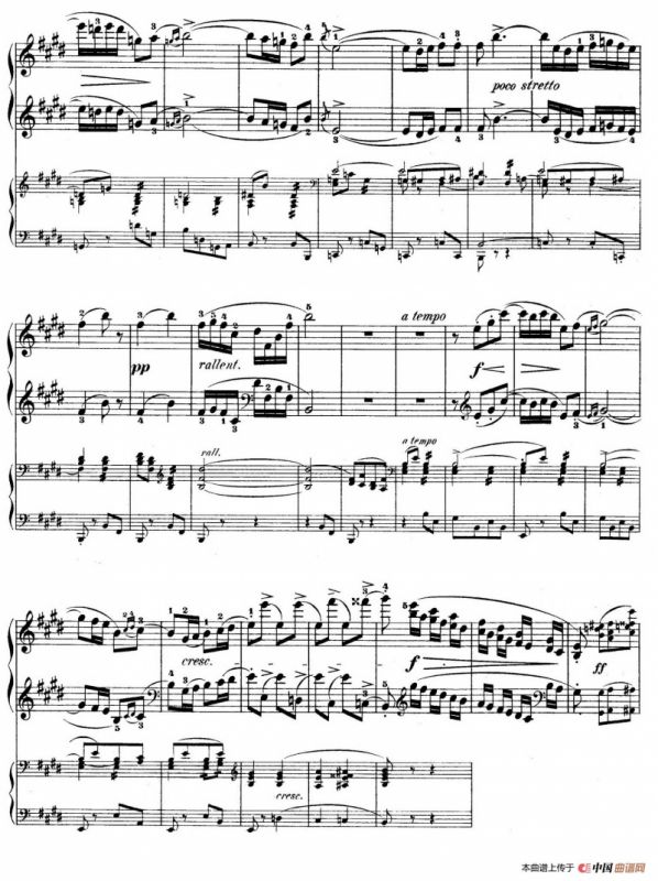 e小调第一钢琴协奏曲 Op.11（（钢琴独奏版·第三乐章）