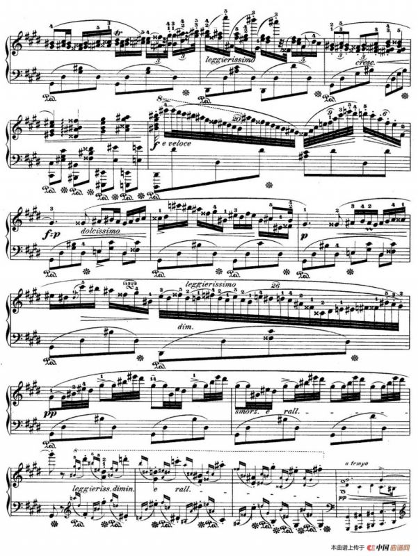 e小调第一钢琴协奏曲 Op.11（钢琴独奏版·第二乐章）