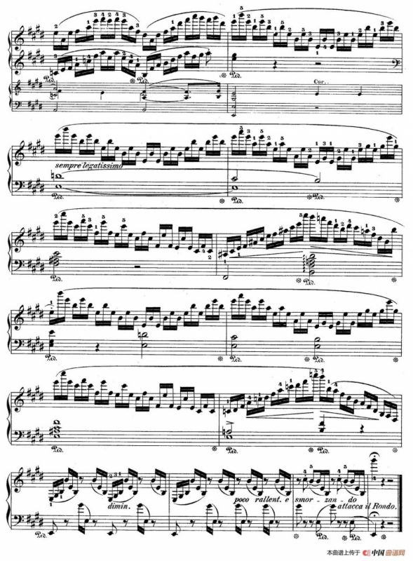 e小调第一钢琴协奏曲 Op.11（钢琴独奏版·第二乐章）