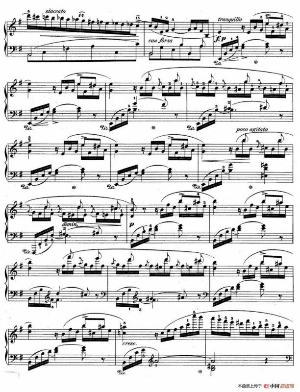 e小调第一钢琴协奏曲 Op.11（钢琴独奏版·第一乐章）