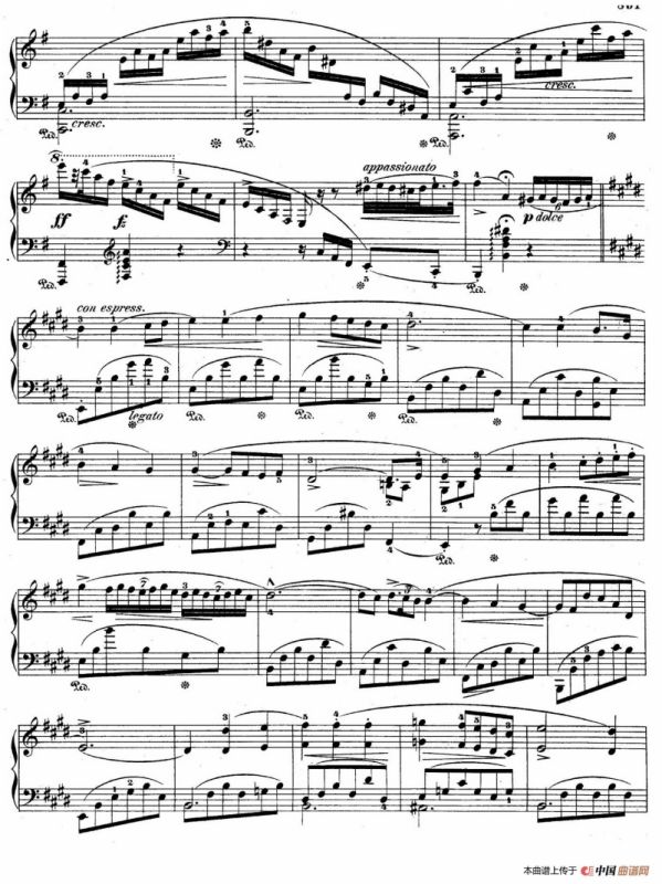 e小调第一钢琴协奏曲 Op.11（钢琴独奏版·第一乐章）