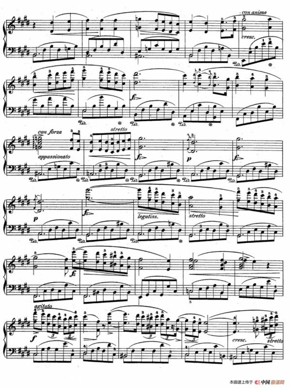 e小调第一钢琴协奏曲 Op.11（钢琴独奏版·第一乐章）