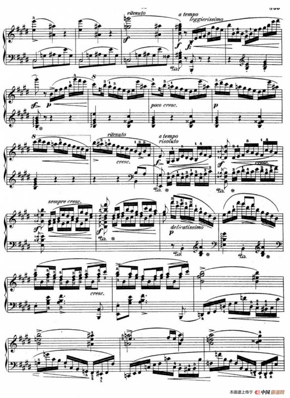 e小调第一钢琴协奏曲 Op.11（钢琴独奏版·第一乐章）