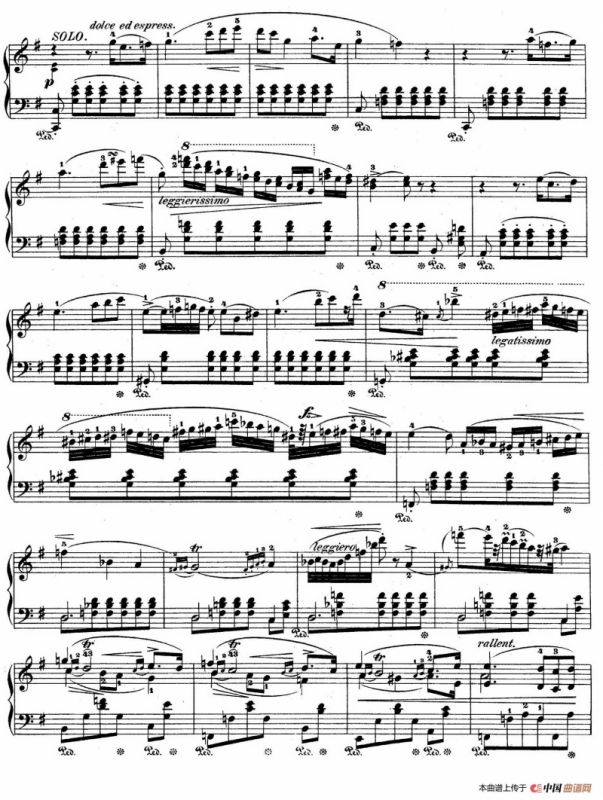 e小调第一钢琴协奏曲 Op.11（钢琴独奏版·第一乐章）