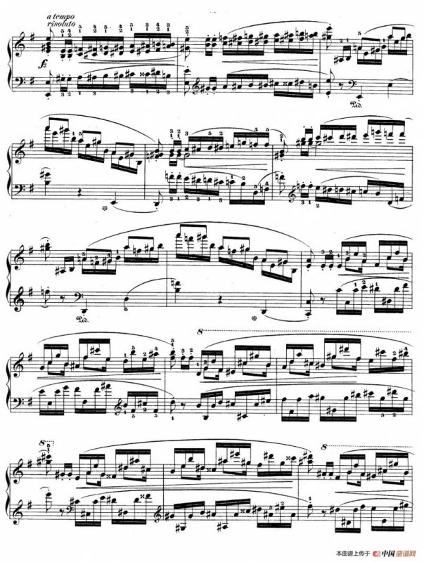 e小调第一钢琴协奏曲 Op.11（钢琴独奏版·第一乐章）