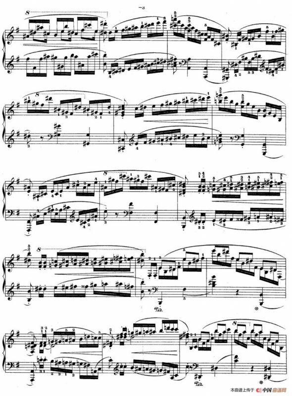 e小调第一钢琴协奏曲 Op.11（钢琴独奏版·第一乐章）