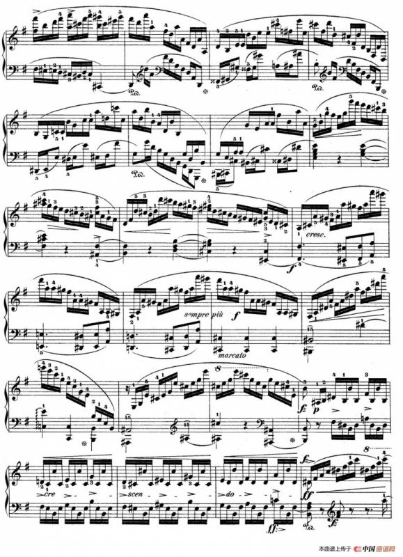 e小调第一钢琴协奏曲 Op.11（钢琴独奏版·第一乐章）