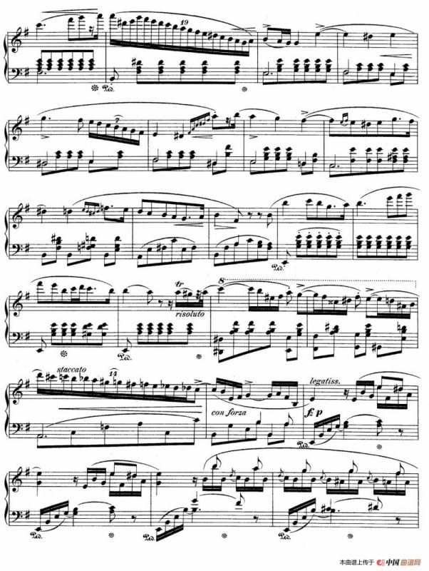 e小调第一钢琴协奏曲 Op.11（钢琴独奏版·第一乐章）