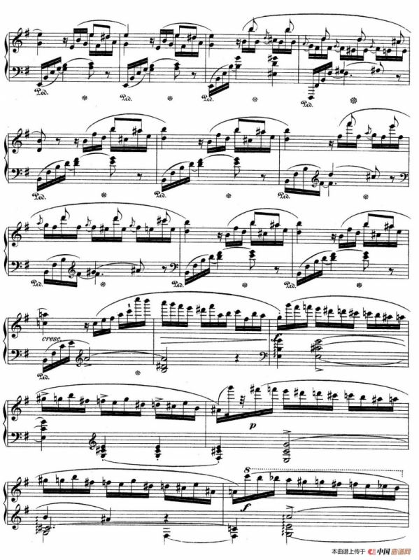 e小调第一钢琴协奏曲 Op.11（钢琴独奏版·第一乐章）