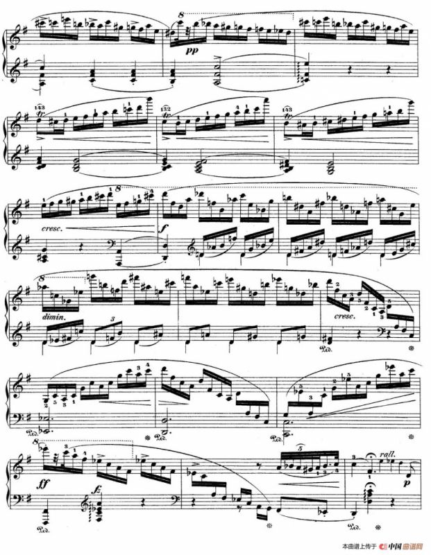 e小调第一钢琴协奏曲 Op.11（钢琴独奏版·第一乐章）