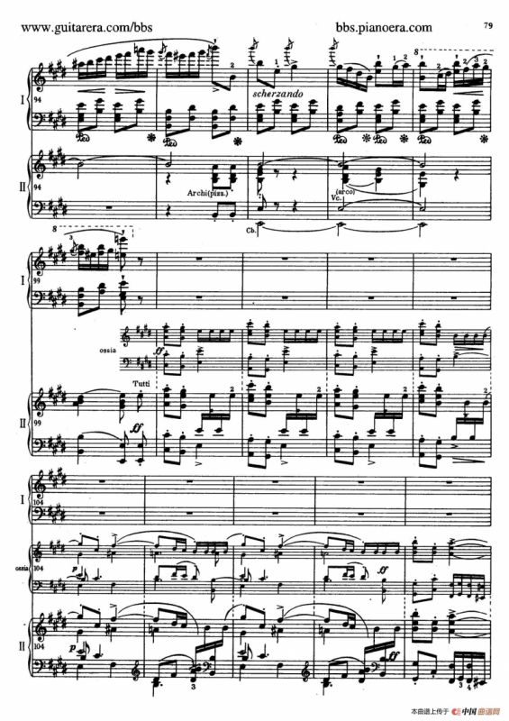 e小调第一钢琴协奏曲 Op.11（双钢琴版·第三乐章）