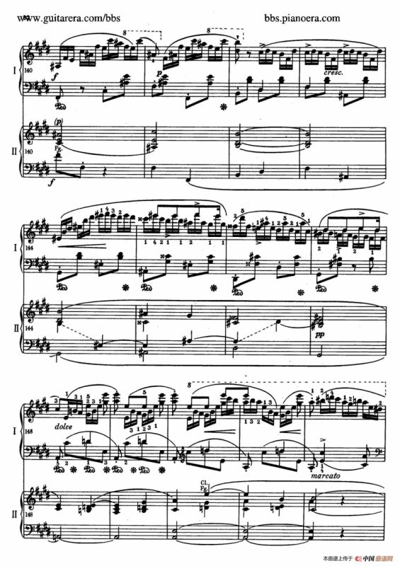 e小调第一钢琴协奏曲 Op.11（双钢琴版·第三乐章）