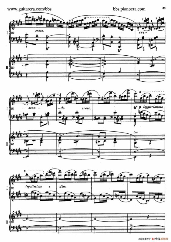 e小调第一钢琴协奏曲 Op.11（双钢琴版·第三乐章）