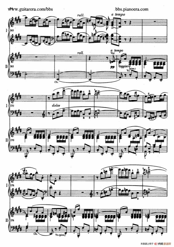 e小调第一钢琴协奏曲 Op.11（双钢琴版·第三乐章）