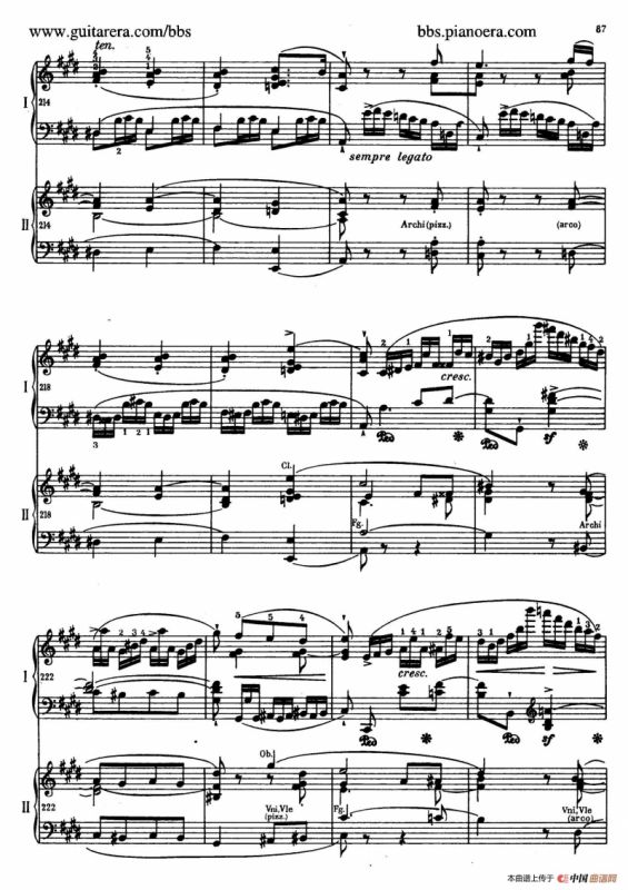 e小调第一钢琴协奏曲 Op.11（双钢琴版·第三乐章）