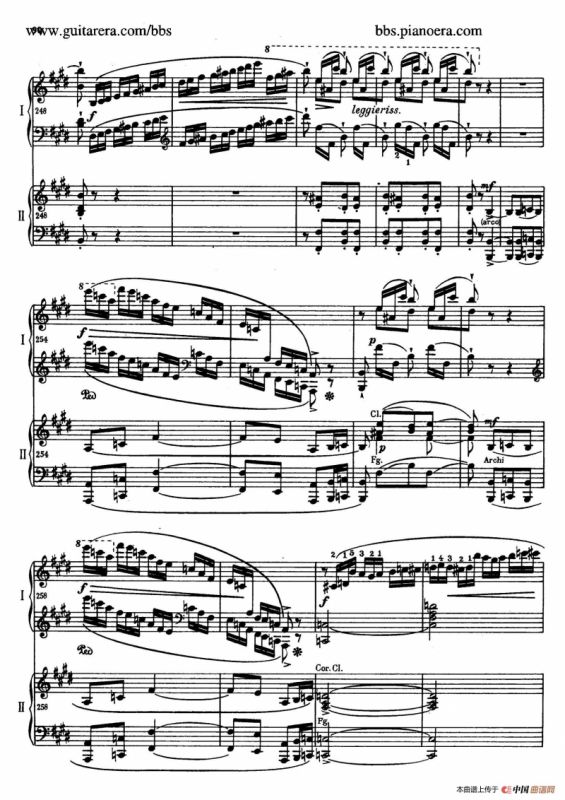 e小调第一钢琴协奏曲 Op.11（双钢琴版·第三乐章）