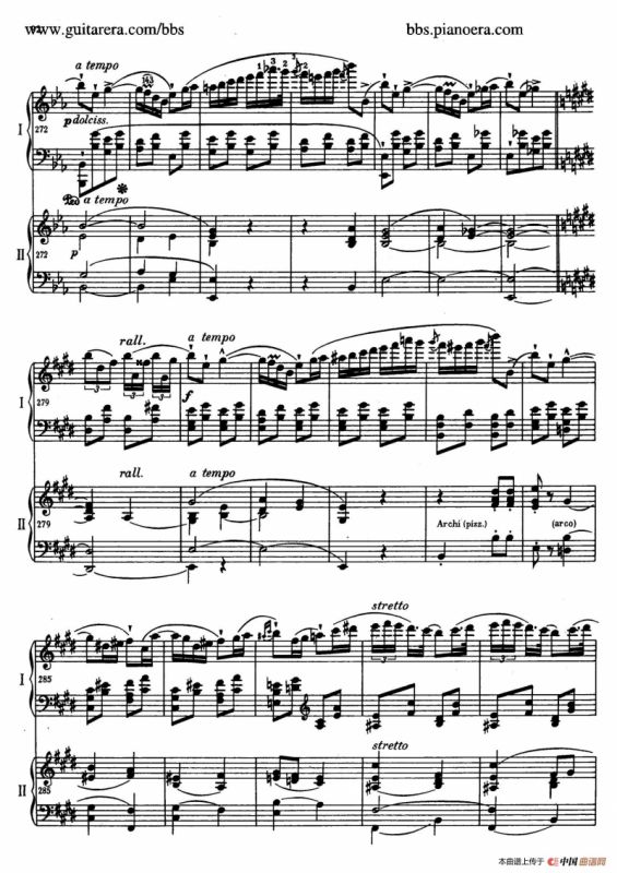 e小调第一钢琴协奏曲 Op.11（双钢琴版·第三乐章）