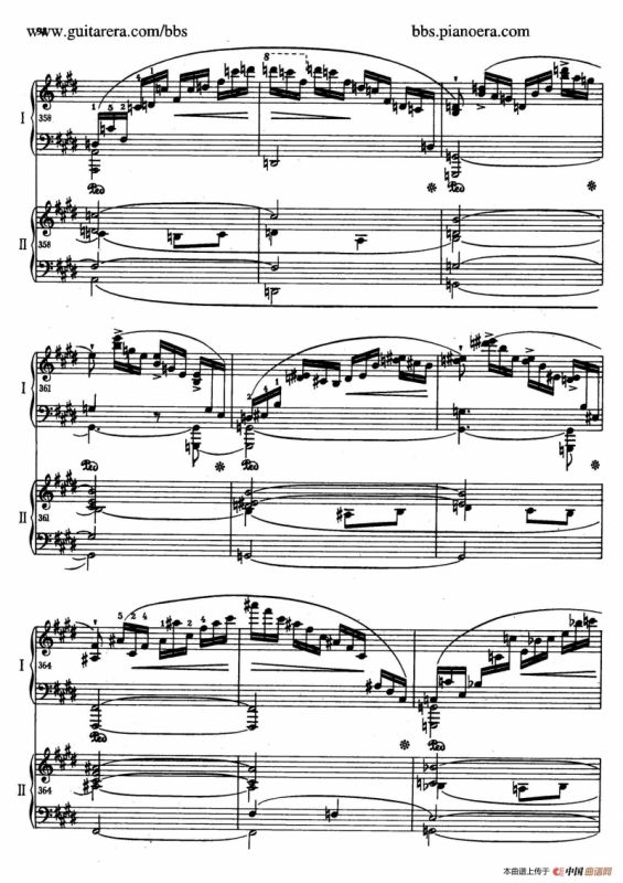 e小调第一钢琴协奏曲 Op.11（双钢琴版·第三乐章）