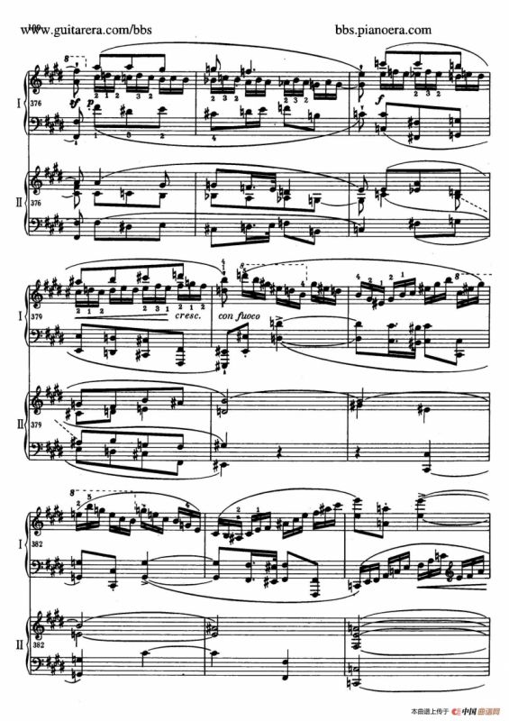 e小调第一钢琴协奏曲 Op.11（双钢琴版·第三乐章）