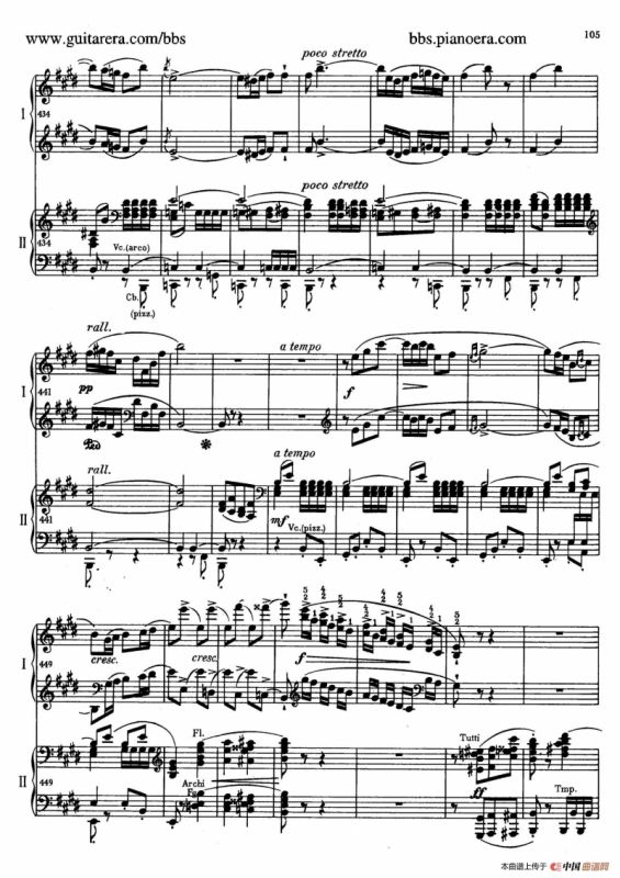 e小调第一钢琴协奏曲 Op.11（双钢琴版·第三乐章）