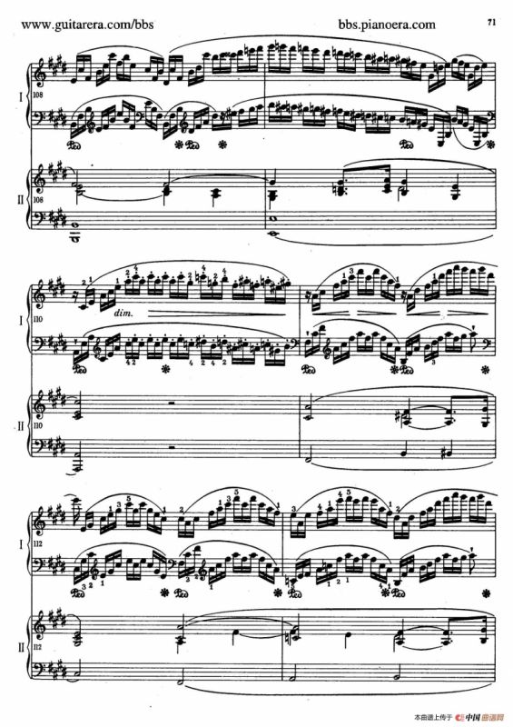 e小调第一钢琴协奏曲 Op.11（双钢琴版·第二乐章）