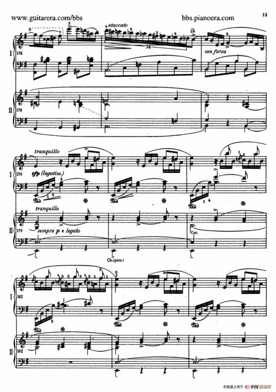 e小调第一钢琴协奏曲 Op.11（双钢琴版·第一乐章）