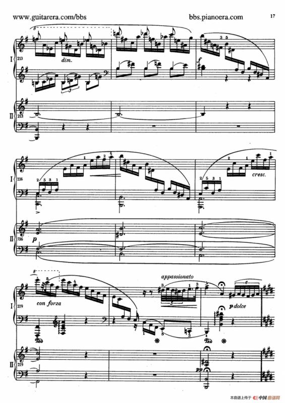 e小调第一钢琴协奏曲 Op.11（双钢琴版·第一乐章）