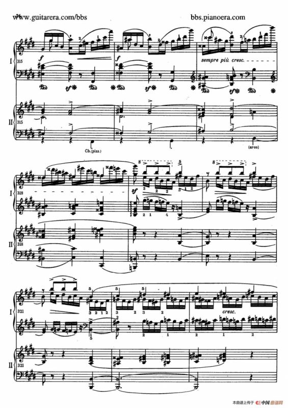 e小调第一钢琴协奏曲 Op.11（双钢琴版·第一乐章）