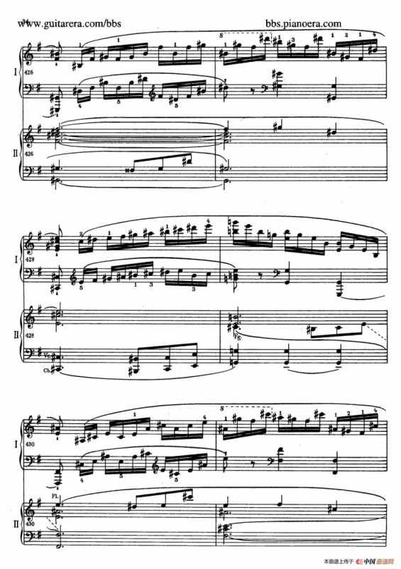 e小调第一钢琴协奏曲 Op.11（双钢琴版·第一乐章）