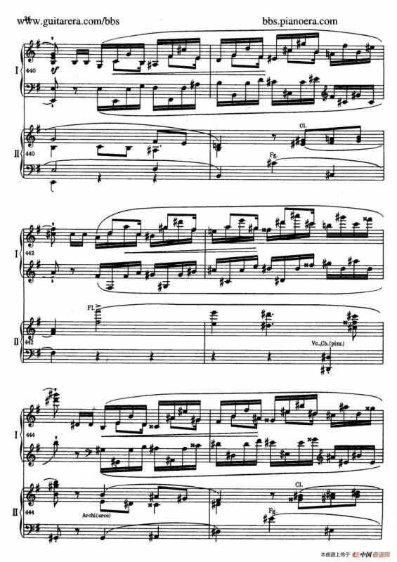 e小调第一钢琴协奏曲 Op.11（双钢琴版·第一乐章）