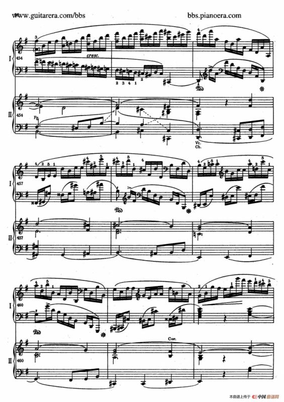 e小调第一钢琴协奏曲 Op.11（双钢琴版·第一乐章）